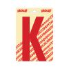 PLAKLETTER NOBEL 150 MM ROOD K