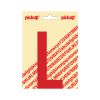 PLAKLETTER NOBEL 120 MM ROOD L