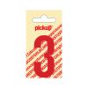 PLAKCIJFER NOBEL 60 MM ROOD 3