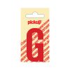 PLAKLETTER NOBEL 60 MM ROOD G