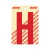 PLAKLETTER NOBEL 150 MM ROOD H
