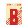 PLAKLETTER NOBEL 120 MM ROOD B