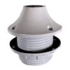 LAMPHOUDER KLEM FITTING E27+KRAAG MET 1  RING WIT