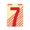 PLAKCIJFER NOBEL 150 MM ROOD 7