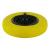 KRUIWAGENWIEL LEKVRIJ GEEL FLEX PRO MET AS 20CM