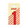 PLAKCIJFER NOBEL 60 MM ROOD 1