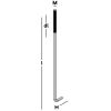MUURPLAAT ANKER ZONDER MOER GEGALVANISEERD 12X500