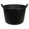 PLASTIC KUIP ZWART ROND  160 LTR 80X51 CM