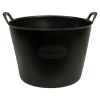 PLASTIC EMMER FLEX TUB 42 LTR ZWART