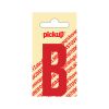 PLAKLETTER NOBEL 60 MM ROOD B
