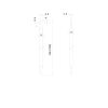 ESPAGNOLET STANG VERZINKT 1-150CM 9X9MM