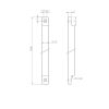 ESPAGNOLET STANG VERZINKT 16-300CM 16X16MM