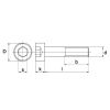 BINNENZESKANTBOUT CILINDERKOP DIN 912 RVS A2 M3 X 16