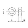 ZESKANTMOER DIN 934 8 ELEKTROLYTISCH VERZINKT M3