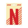 PLAKLETTER NOBEL 120 MM ROOD N