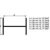ALUMINIUM BLANK H PROFIEL GELIJK 15 MM