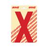 PLAKLETTER NOBEL 150 MM ROOD X
