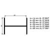ALUMINIUM BLANK H PROFIEL GELIJK 20 MM
