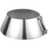 CONVESA KACHELPIJP DUBBELWANDIG RVS Ø 125 MM STORMKRAAG