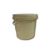 PLASTIC EMMER WIT 10 LITER  + DEKSEL 