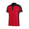 POLO SHIRT KONRAD ROOD/ZWART MAAT L