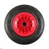 KRUIWAGENWIEL PVC VELG 4.00-8 LUCHT ZWART/ROOD (ZONDER AS 19113)