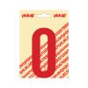 PLAKLETTER NOBEL 120 MM ROOD O