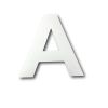 HUISNUMMER LETTER 100MM ALUMINIUM A