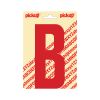 PLAKLETTER NOBEL 150 MM ROOD B