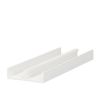 PVC SCHUIFDEUR RAIL PROFIEL WIT 2X10MM LAAG