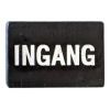 TEKSTBORD STEEN RH 118X82MM ZWART/WIT TEKST INGANG
