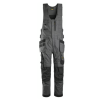 SNICKERS ALLROUNDWORK, CANVAS STRETCH ONE-PIECE WERKBROEK MET HOLSTERZAKKEN, STAAL GRIJS - ZWART (5804), MAAT 48