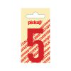 PLAKCIJFER NOBEL 60 MM ROOD 5