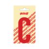 PLAKLETTER NOBEL 90 MM ROOD C