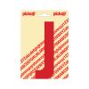 PLAKLETTER NOBEL 150 MM ROOD J