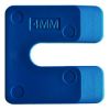 UITVULPLAAT / DISCOPLAAT KUNSTSTOF BLAUW 4 MM DOOS A 144 STUKS