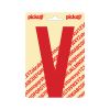 PLAKLETTER NOBEL 150 MM ROOD V
