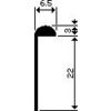 ALUMINIUM BLANK AFDEKPROFIEL 22X3X6,5MM
