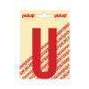 PLAKLETTER NOBEL 120 MM ROOD U