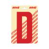 PLAKLETTER NOBEL 150 MM ROOD D
