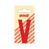 PLAKLETTER NOBEL 60 MM ROOD V