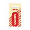 PLAKLETTER NOBEL 60 MM ROOD O
