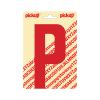 PLAKLETTER NOBEL 150 MM ROOD P