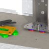 DRUKPLAAT / STELPLAAT ZONDER SLEUF KUNSTSTOF 70X70 1MM TRANSPARANT