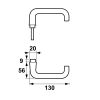 DEURKRUK AXA ALUMINIUM CHAMPAGNE SABEL F2