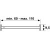 BARRIERESTANG V3 UNIVERSEEL 60-110CM WIT IN DE DAG SKG**