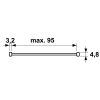 BARRIERESTANG V2 95CM WIT OP DE DAG SKG**