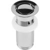 WASTAFELAFVOERPLUG MET DRUKKNOP 1 1/4