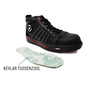 WERKSCHOEN REDBRICK ONYX TOE CAP BLACK S3 -39