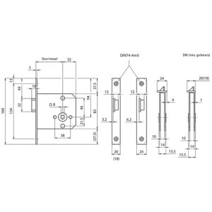 LOOPSLOT GELAKT 2451 60MM